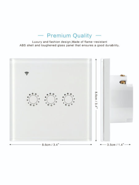 KINGART N2 INTERUPTEUR  WIFI et RF433 DOUBLE (EWELINK) - 2