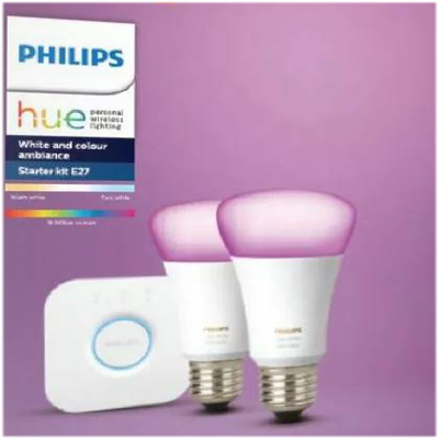 Pack philips hue  2 Lamps Coleur  et Bridge 